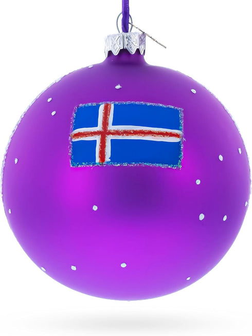 Blue Lagoon, Iceland Glass Ball Christmas Ornament 4 Inches...