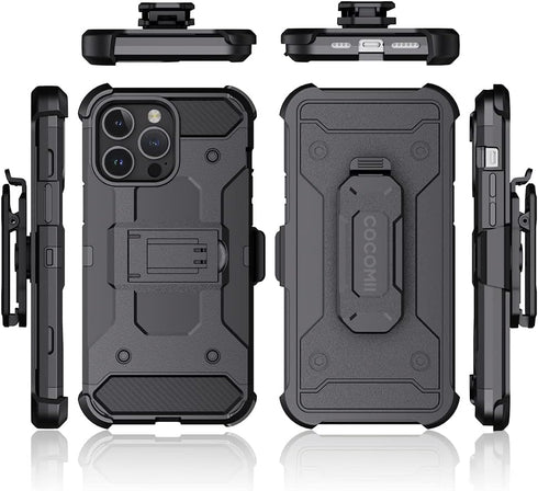 COCOMII Belt Clip Case Compatible with iPhone 11 Pro Max - Luxury, Swivel Holster, Inward & Outward Facing, Kickstand, Military Grade, Heavy Duty,...
