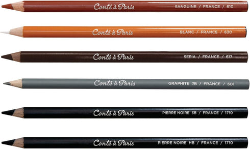 Conté à Paris 6-Count Sketching Pencils Set...