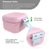 ARGOMAX Leak Proof Denture Bath Cup, Portable Soaking Denture Box, Denture Bath Case with Strainer, for Dentures and Braces (Pink + White)....