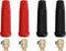 4Pcs DKJ10-25 TIG Welding Cable Panel Connector Plug Connector Socket Set 200Amp Dinse Quick Fitting for TIG Welding and Plasma Cutter Machine Red...