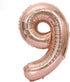 Tellpet Rose Gold Number 9 Balloon, Combined into Number 1980 Party Decorations Balloons, 40 Inch...