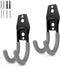 2 Pack Garage Storage Utility Hooks?Garage Garden Tool Organizer?Steel Wall Mount Hooks, Garden Small U Hooks (Black) (Type O-Gray)...