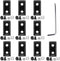 10Sets 2020 Corner Bracket Connectors for 2020 Series 6mm Slot Aluminum Extrusion Profile Accessories(Black)...