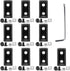 10Sets 2020 Corner Bracket Connectors for 2020 Series 6mm Slot Aluminum Extrusion Profile Accessories(Black)...