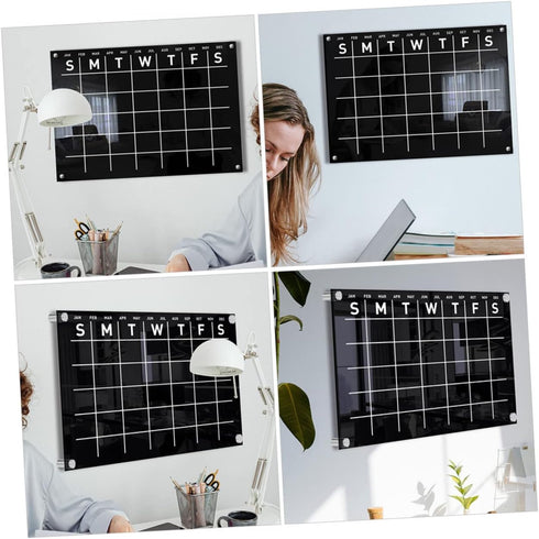STOBOK 1 Set Erasable Message Board Wall Sticker Decor Office Decor Wall Mounted Erasable Board Chore Chart Memo Boards Calendar Whiteboard Memo B...