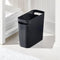 mDesign Plastic Small Trash Can, 1.5 Gallon/5.7-Liter Wastebasket, Narrow Garbage Bin with Handles for Bathroom, Laundry, Home Office - Holds Wast...