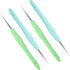 4 Pcs Dreadlock Crochet Hooks for Hair 0.5 mm 0.75 mm Dreadlock Crochet Needle Tools for Locs Braid Hair Weaving Craft Accessories...
