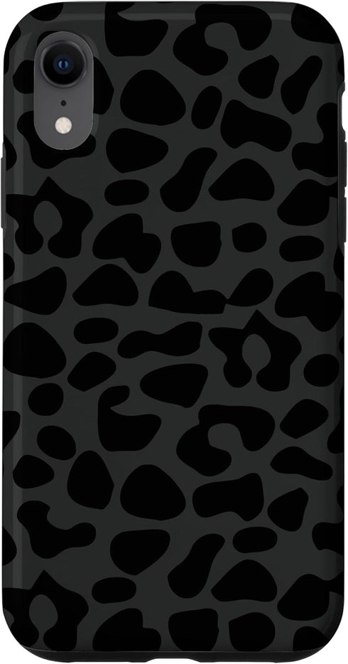 iPhone XR Black leopard print case for women cheetah protective phone Case...