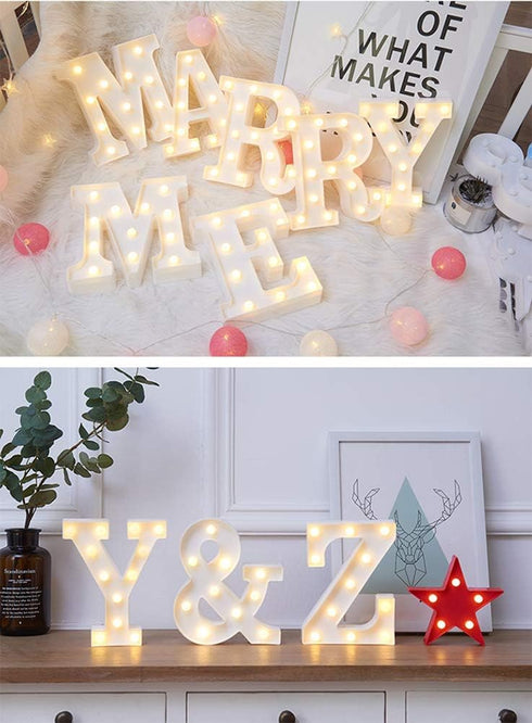 MUMUXI Marquee Light Up Letters | Large Light Up Numbers | Battery Powered and Bright with Every Letter of The Alphabet | for Wedding, Birthday, P...