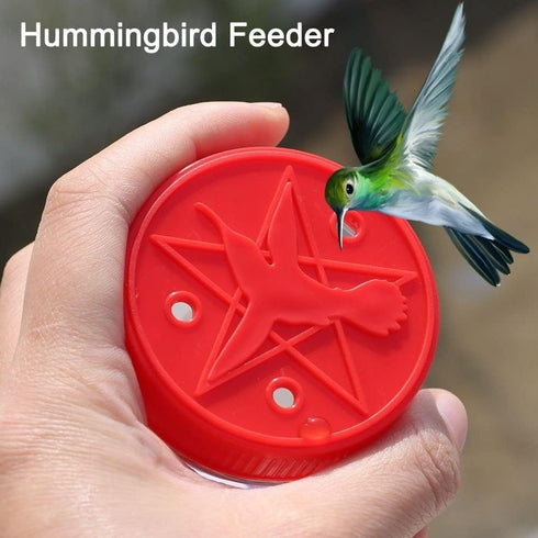 4Pcs Hand Hummingbird Feeders, Outdoors Creative Pentagram Handheld Bird Feeder Bottle...