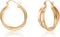 Chunky Gold Hoop Earrings For Women - 14k Gold Plated Geometric Double Hoop Statement Earrings, Hypoallergenic Earrings For Women, Gold Jewelry Fo...