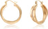 Chunky Gold Hoop Earrings For Women - 14k Gold Plated Geometric Double Hoop Statement Earrings, Hypoallergenic Earrings For Women, Gold Jewelry Fo...