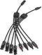 Solar Panel Connector 4 to 1 Solar Panel Splitter 4 Way 1000V Solar Panel Parallel Connectors Solar Adapter Cable Plug Pair for Solar System Solar...