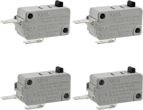BOJACK Microwave Oven Door Switch KW3A 16A 125/250 V Door Interloc (Pack of 2 pcs Normally Close and 2 pcs Open Switchs)...