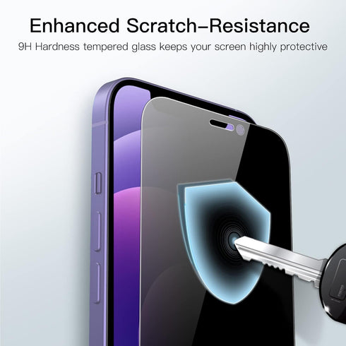 JETech Privacy Full Coverage Screen Protector for iPhone 12/12 Pro 6.1-Inch, Anti-Spy Tempered Glass Film, Edge to Edge Protection Case-Friendly, ...