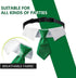 Dog Collar, Soft Polyester Dog Bow Tie with Metal Buckle for Large, Medium and Small Boys Cat Dog Tie (Medium, Green/White)...