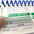Self Laminating Calibration Labels 1x2 Inch Write-on Calibration Stickers with Spiral Bound Cover for NIST Calibration ISO-900 Calibrate Equipment...