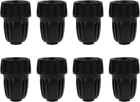 8 Pcs 3/4 in. Female Pipe Thread to 1/2 in. Drip Tubing Adapter, 3/4 Inch Faucet PVC Adapter Connect 3/4" FHT Faucet for 1/2" Drip Line, 3/4" to 1...