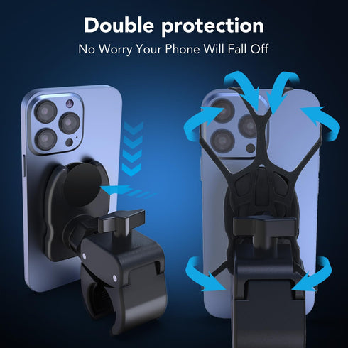 Socket Mount for Bikes, Motorcycles, Scooters,Treadmill Handlebar,Bike Phone Holder for Basic Socket,Compatible with Phone 3.7" to 7"...