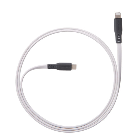 Ventev - ChargeSync Flat USB C to Apple Lightning Cable 3ft | Slim Design fits with Most Phone Cases, Tangle-Free Cable | Compatible with iPhone 1...