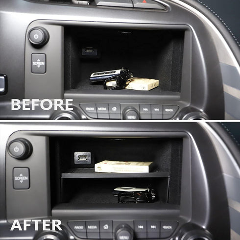 Dashboard Display Storage Bin Tray Holder Compatible for C7 Corvette Stingray Chevrolet 2014-2019 /Z06/Grand Sport 2014+...