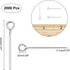 NBEADS 2000 Pcs 1.57 Inch in Length 304 Stainless Steel Eye Pins Open Eye Pins Headpins Jewelry Making Findings...