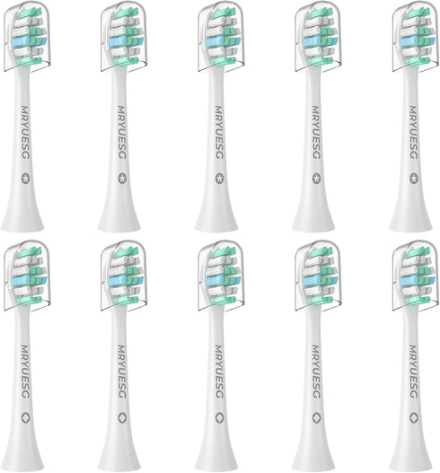 MRYUESG Replacement Toothbrush Heads for Philips Sonicare Replacement Heads, 10 Pack, Electric Tooth-Brush Head Compatible with Phillips Sonic Car...