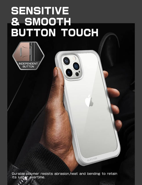 SUPCASE Unicorn Beetle Style Series Case for iPhone 13 Pro Max (2021 Release) 6.7 Inch, Premium Hybrid Protective Clear Case (Gray)...