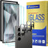ArmorSuit 2+2 Pack for Samsung Galaxy S24 Ultra 6.8" Tempered Glass Screen Protector + Lens Protector Case Friendly 9H MilitaryShield (w/Alignment...