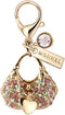 MC88 MONNEL Crystal 3D Handbag Lobster Clasp Charm Pendant with Pouch Bag (1 piece)...