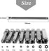 Mesee 8Pcs Magnetic Torx Head Screwdriver Bits with 1/4 Inch Shank, T8-T40 S2 Steel Star Torx Screwdriver Bit Set for Woodworking Home Repairing T...