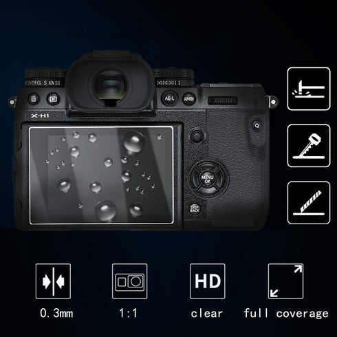 Screen Protector Compatible for Fujifilm GFX50S II Gfx100 Gfx100s Gfx 50s 100s 100 50r Camera,Anti-scratch Tempered Glass Clera Hard Protective Fi...