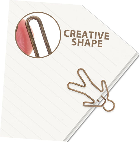 20pcs Office Paper Clip Human Shaped Paper Clips Funny Paper Clip Funny Bookmark File Paper Clips Lovely Paper Clips Christmas Bookmarks Metal Pap...