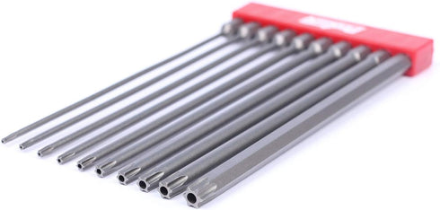 TORX Tamper Resistant Bits, Security TORX Bits (T7-T40), Security Star Bits, 150mm, 10 -Pieces, High Grade S2 Steel...