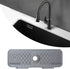 5° Slope Kitchen Sink Splash Guard, 17" Silicone Faucet Handle Drip Catcher Tray, Multipurpose for Kitchen Dish Drying Mats Sponge Holder and Bath...