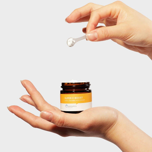Cosmedica Skincare 100% L-Ascorbic Acid Powder- Vitamin C for Face, Custom Boost for Facial Serums, Hyaluronic Acid Serum, Moisturizer, Night Crea...