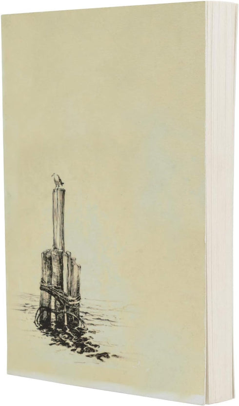 LayFlat Sketchbook - 3.75 x 5.3 Inches - Seagull Blank Note Book, 64 Sheets, Thick 100gsm Paper, for Drawing, Sketching, and journaling...