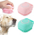 Pet Brush and Shampoo Dispensing Tool for Dogs and Cats - 2-in-1 Deshedding Tool with Soft Silicone Bristles - Cute Animal Design, Massager and Ex...