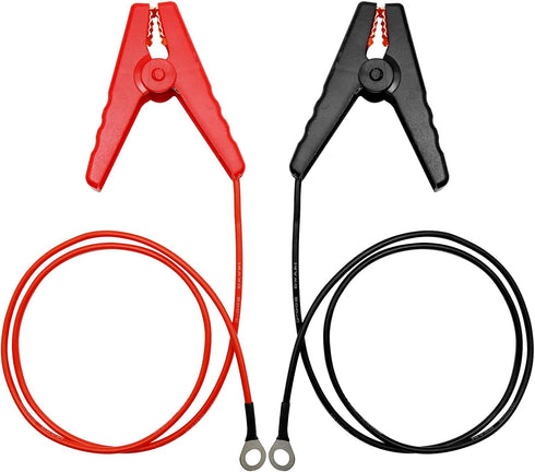 2Pcs Electric Fence Lead Wire Set with Alligator Clip, Solar Electric Fence Connector, Agricultural Electric Fence Wire Connect, Fencing System Wi...