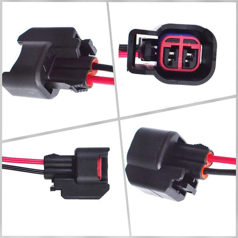 Fuel Injector Pigtail Connector Plug Wire EV6 EV14 Fit for Ford F-150 F-250 Crown Victoria Mustang Pigtail Harness (8 Pcs) Replace 15306318 fuel i...