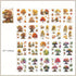Flower Stickers for Scrapbooking,Vintage Natural Stickers 20Page 120pcs Transparent Scrapbook Supplies Journal Stickers Book for Card Making Journ...