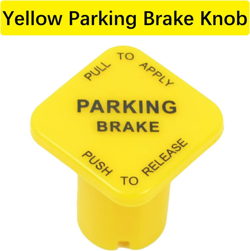 Parking Brake and Trailer Air Supply Mv-3 Knob Yellow & Red Fit for Peterbilt Kenworth Volvo Western Star Truck Replace Bendix 298818 298817...