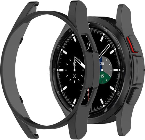 Samsung Galaxy Watch 4 Classic 46mm PC SmartWatch Protective Case, Soft Anti Drop Protective Cover Watch Accessiores(Black)...