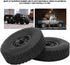 1/16 RC Truck Rubber Tire Black Wheel Tyre Compatible with C-34 1/16 4WD Military Car Parts...