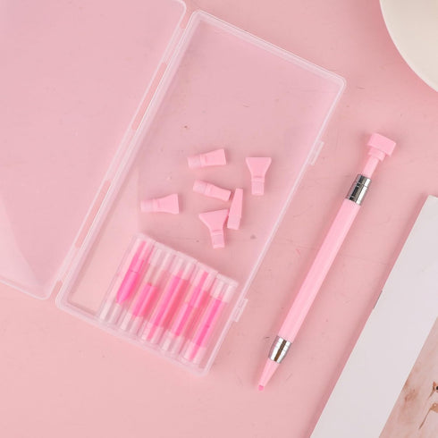 XIHIRCD 17pcs DIY Diamond Artistic Paint Tools, Diamond Art Tools Diamond Artistic Pen Replacement Heads Wax Diamond Artistic Paint Supplies for Q...