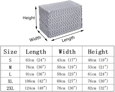 Morezi Dog Crate Cover for Wire Crates, Heavy Nylon Waterproof, Fits Most 36" inch Dog Crates, Easy to Put On, Take Off, and Adjust - Cover only -...