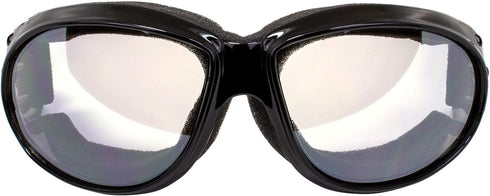 Global Vision Red Baron Motorcycle Aviator Dirt Bike 2 Goggles For Day and Night Super Dark and Clear Mirror Lenses...