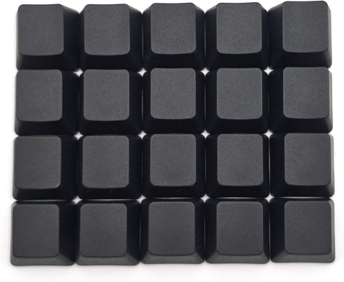 OEM Profile Blank Black Keycaps PBT Material 1U R4 Keycap for MX switches Mechanical Keyboard (Black, 20pcs)...