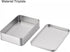 uxcell Metal Tin Box, 6.3" x 4.33" x 1.38" Rectangular Empty Tinplate Containers with Lids, Silver Tone, for Home Organizer, Candles, Gifts, Car K...